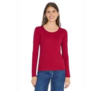 Cecil 3120346 Maglia Basic a Maniche, Beaujolais Red, XL Donna
