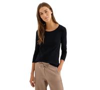 Cecil 3120346 Maglia Basic a Maniche, Nero, XXL Donna