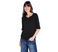 Cecil 313172 Fenja T-Shirt, Blu (Deep Blue 10128), X-Small Donna