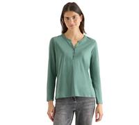 Cecil 3227282 Maglia a Maniche Lunghe con Scollo, Jewel Green, M Donna