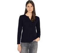 Cecil 3227282 Maglia a Maniche Lunghe con Scollo, Urban Dark Blue, M Donna
