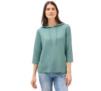 Cecil 3227474 Felpa con Cappuccio a Costine, Jewel Green, XS Donna