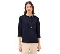 Cecil 3227474 Felpa con Cappuccio a Costine, Urban Dark Blue, XL Donna