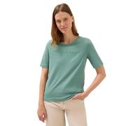 Cecil 3227616 Maglietta con Wording Artwork, Jewel Green, L Donna