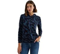 Cecil 3227775 Felpa con Cappuccio Fantasia, Urban Dark Blue, M Donna