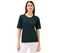 Cecil 3228182 Maglietta Basic a Coste, Ink Green, L Donna