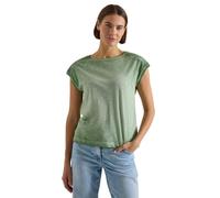 Cecil 3229926 - Maglietta da Donna in Jersey con Effetto Dye, Confezione da 1 Pezzo, Verde Matcha Profondo, M