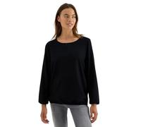 Cecil 3411876 Camicetta Tinta Unita, Nero, M Donne
