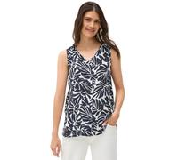 Cecil 3411892 Top Camicetta Fantasia, Urban Dark Blue, XL Donna