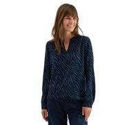 Cecil 3412194 Camicia con Stampa zebrata, Urban Dark Blue, XL Donna