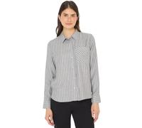 Cecil 3412478 Camicia Flanella a Righe, Luna Grey Melange, XL Donna