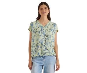 Cecil 3413447 - Camicetta da Donna a Maniche Corte con Struttura Mista (Confezione da 1), Raw Matcha Lime, XXL