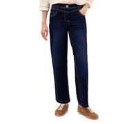 Cecil 3716113 Jeans a Gamba Larga, Blu Scuro, 29W x 30L Donna