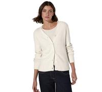 Cecil B253813 EOS_Featheryarn Cardigan, Birch White, XXL Donna