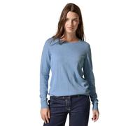 Cecil B302754 Maglione a Maglia fine, Whisper Blue Melange, XL Donna