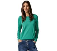 Cecil B302754 NOS_Round Neck Pullover, Avventurina Verde, XL Donna