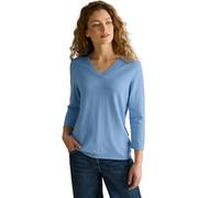 Cecil B303173 Maglione con Scollo a V, Blu Chiaro Melange, M Donna
