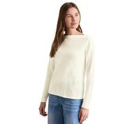 Cecil B303190 Maglione con Rete, Bianco Vaniglia, XL Donna