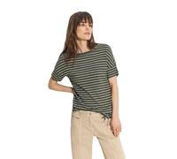 Cecil B321511 T-Shirt a Righe, Cool Khaki, M Donna
