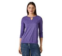 Cecil B322253 Maglia a Maniche Lunghe con Taglio, Lilla Selvatica, XXL Donna