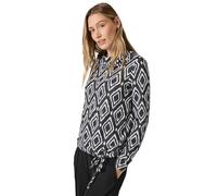 Cecil B322262 Morbida Maglietta con Stampa, Grigio Carbone Melange, L Donna