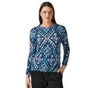 Cecil B322268 Morbida Maglietta a Maniche Lunghe, Grigio Carbone Melange, L Donna