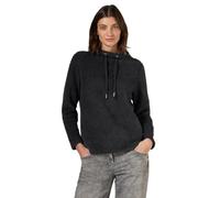 Cecil B322479 Camicia con Filato di Piume, Nero, L Donna