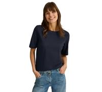 Cecil B322914 Maglietta a Coste di Base, Universal Blue, XL Donna