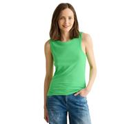 Cecil B322920 Top Basic con Struttura a Costine, Iced Neon Green, L Donna