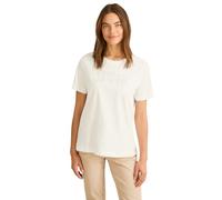 Cecil B322930 Maglietta con Wording, Vanilla White, M Donna