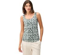 Cecil B323073 Top con Dettagli smok, Balmy Khaki, XL Donna