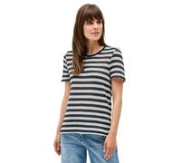 Cecil B323520 Maglietta a Righe Ajour, Urban Navy Blue, XL Donna