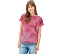 Cecil B323533 Ombré Burn-out-Maglietta, Glazed Apple Red, L Donna
