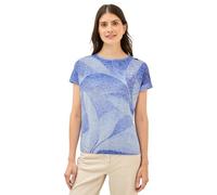 Cecil B323533 Ombré Burn-out-Maglietta, Urban Navy Blue, XL Donna