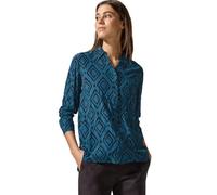 Cecil B345132 Camicia Lunga Stampata, Celestial Aqua Blue, L Donna