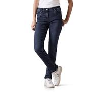 Cecil B376494 Jeans Slim Fit, Blue Black Used Wash, 34W x 30L Donna