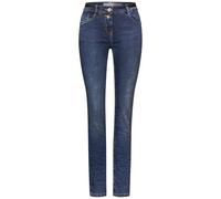 Cecil B377687 Jeans Casual Fit, Mid Blue Wash, 33W x 32L Donna