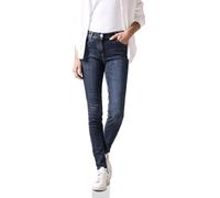Cecil B378099 Jeans Slim Fit, Mid Blue Wash, 36W x 28L Donna