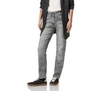 Cecil B378277 Jeans Slim Fit, Light Grey Stone Wash, 32W x 28L Donna