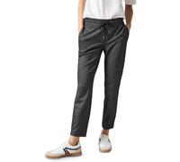 Cecil B378330 Pantaloni con Motivo a Spina di Pesce, Grigio Carbone Scuro, XL / 28L Donna