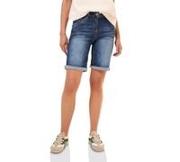 Cecil B378655 Bermuda, Mid Blue Used Wash, 32 Donna