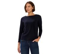 Cecil Basic - Maglietta a Maniche Lunghe Urbane Blu Scuro