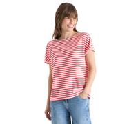 Cecil Camicia a Righe Effetto Lino Fresh Red XXL