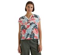 Cecil Camicia con Scollo a Spacco e Stampa Mix Light Alabastro Bianco XXL