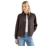 Cecil Camicia in Denim colorato Macchiato Marrone, XL