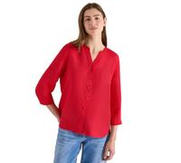 Cecil Camicia in Misto Lino Tinta Unita Fresh Red S