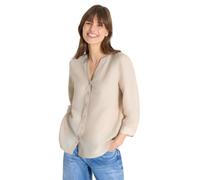 Cecil Camicia in Misto Lino Tinta Unita Macadamia Beige, S