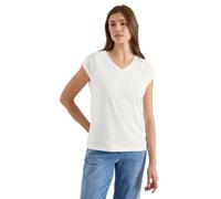 Cecil Dropped Shoulder - Maglietta con Scollo a V, Colore: Vanilla Bianco, S