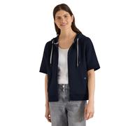 Cecil Giacca a Maniche Corte con Cappuccio, Universale, Blu, L