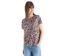 Cecil Leo Rich Burgundy XL - Maglietta Effetto Lino